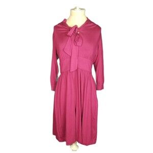 TRINA TURK Women's Dress Cranberry Ties at Neck Size 4